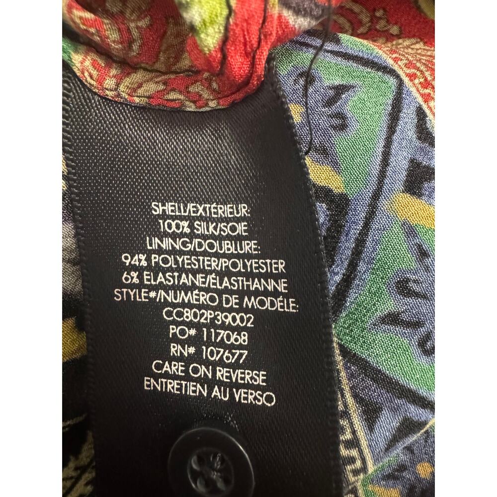 Alice + Olivia Silk Patchwork Tile Print Willa Bl… - image 6